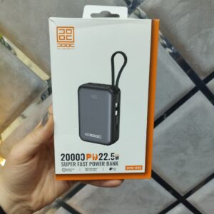 پاوربانک ۲۰۰۰۰ فست شارژ DOOC مدل DPB-830 (دارای کابل داخلی)